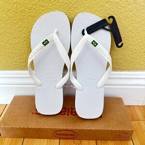 Havaianas Unisex Flip Flops: White